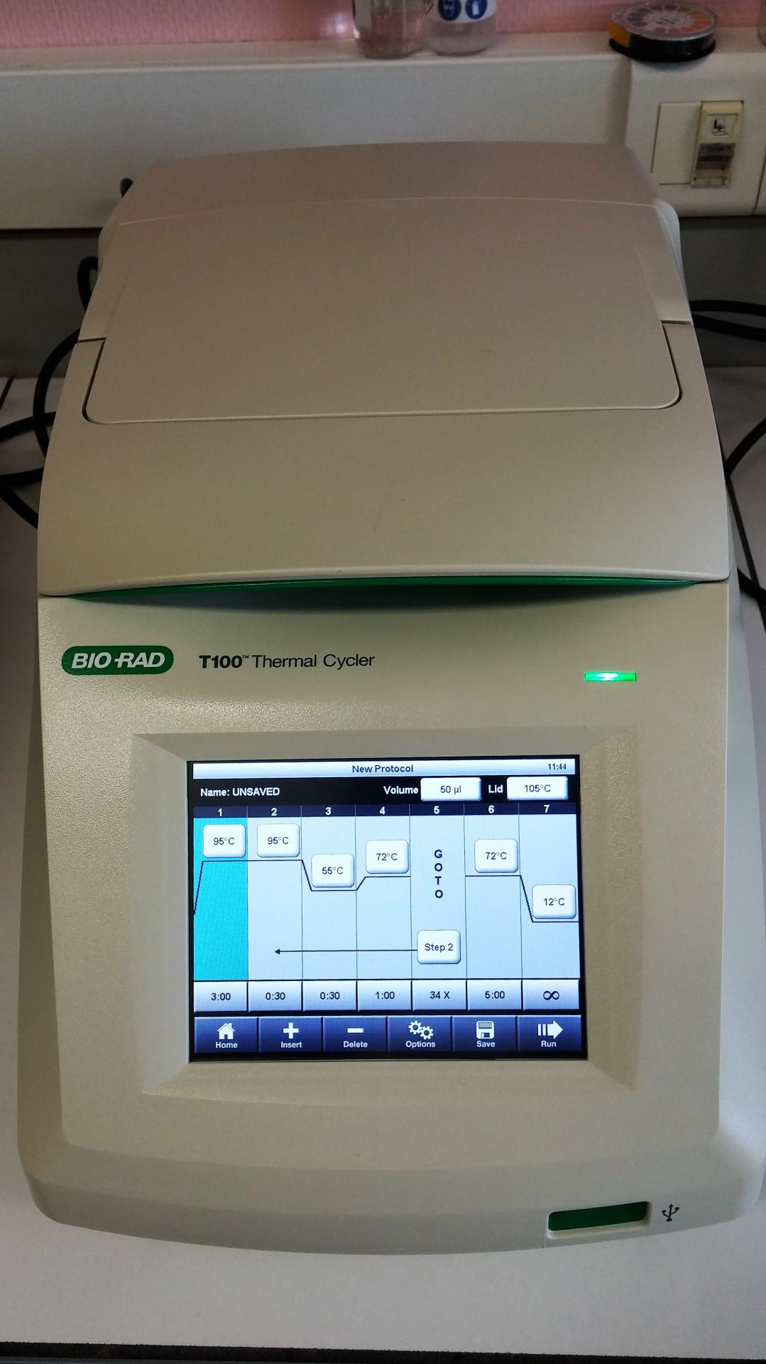 Thermocycleur t100 cycles temp